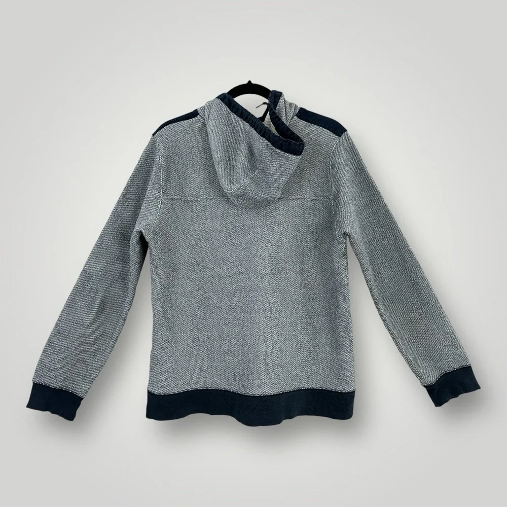 CPO Provisions Shipmen Supply Hoodie Mens L SLIM Gray w Blue Trim Long Sleeves‎